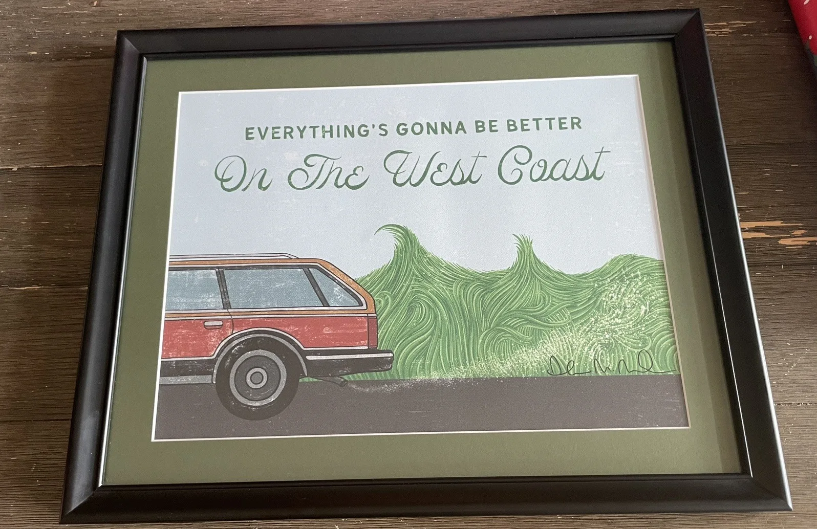 Andrew McMahon Signed Lyric Poster Ohio Custom Framed Rare Jacks Mannequin, изображение 2
