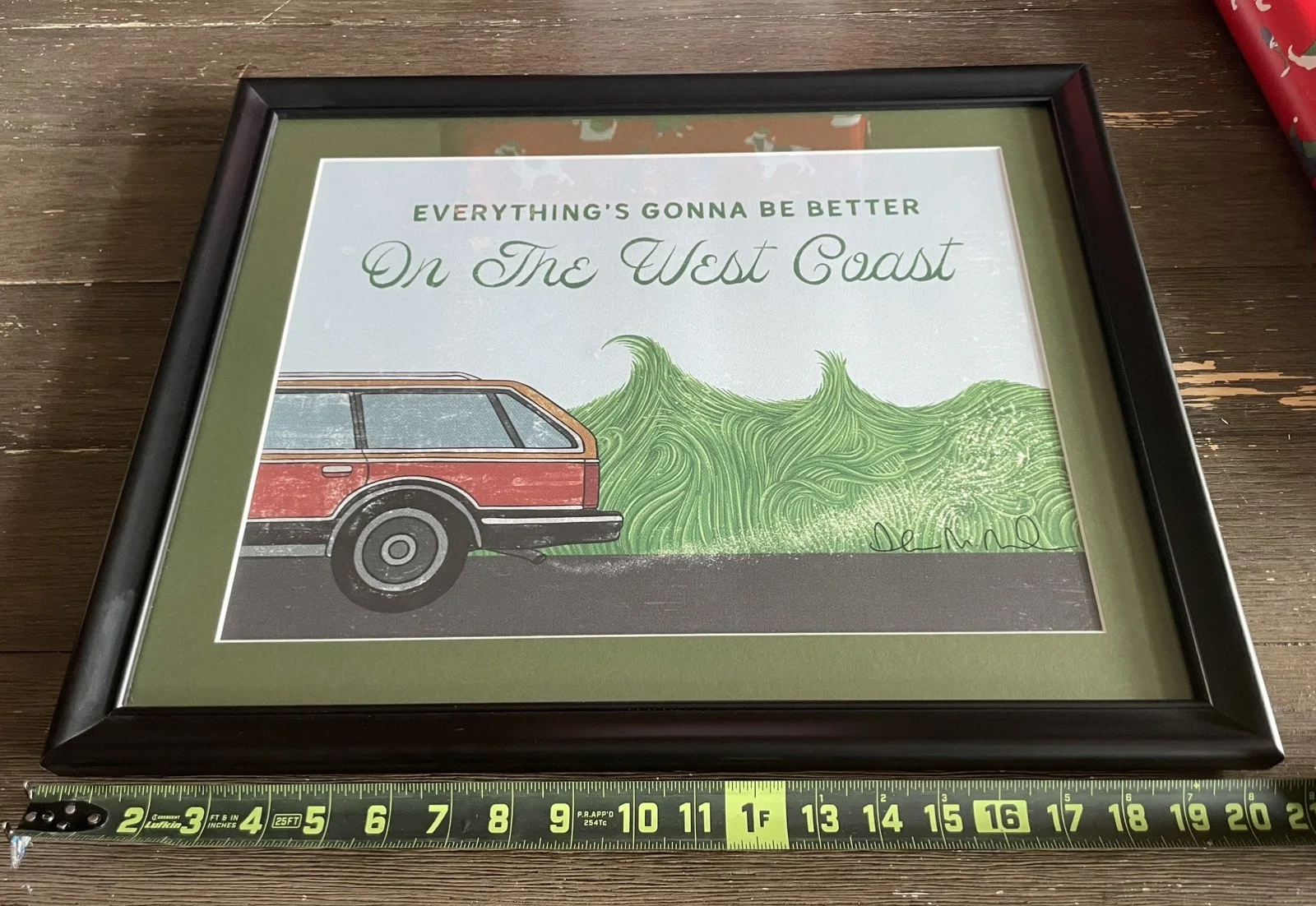 Andrew McMahon Signed Lyric Poster Ohio Custom Framed Rare Jacks Mannequin, изображение 4