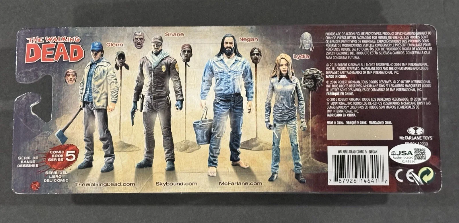 Jeffrey Dean Morgan — Jeffrey Dean Morgan Signed The Walking Dead NEGAN Action Figure McFarlane JSA, image 3