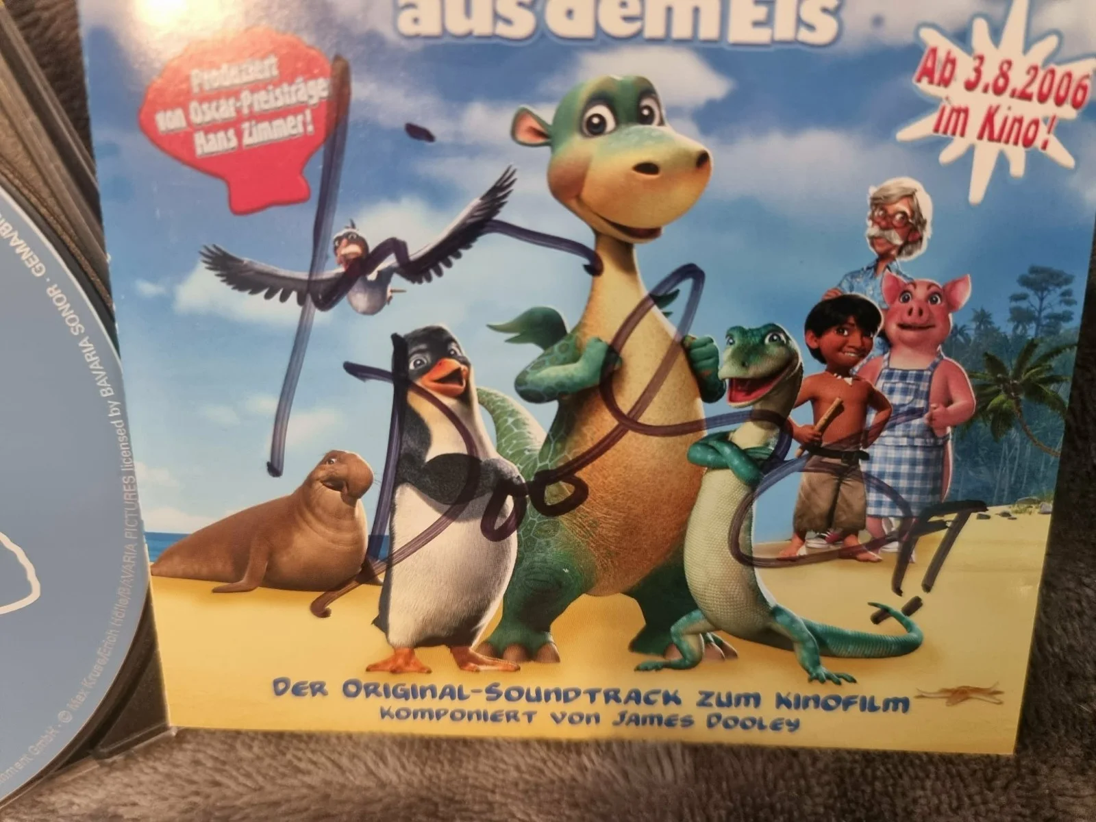 *SIGNED* 'Urmel aus dem Eis (Impy's Island)' James Dooley [RARE GERMAN CD 2006], image 2