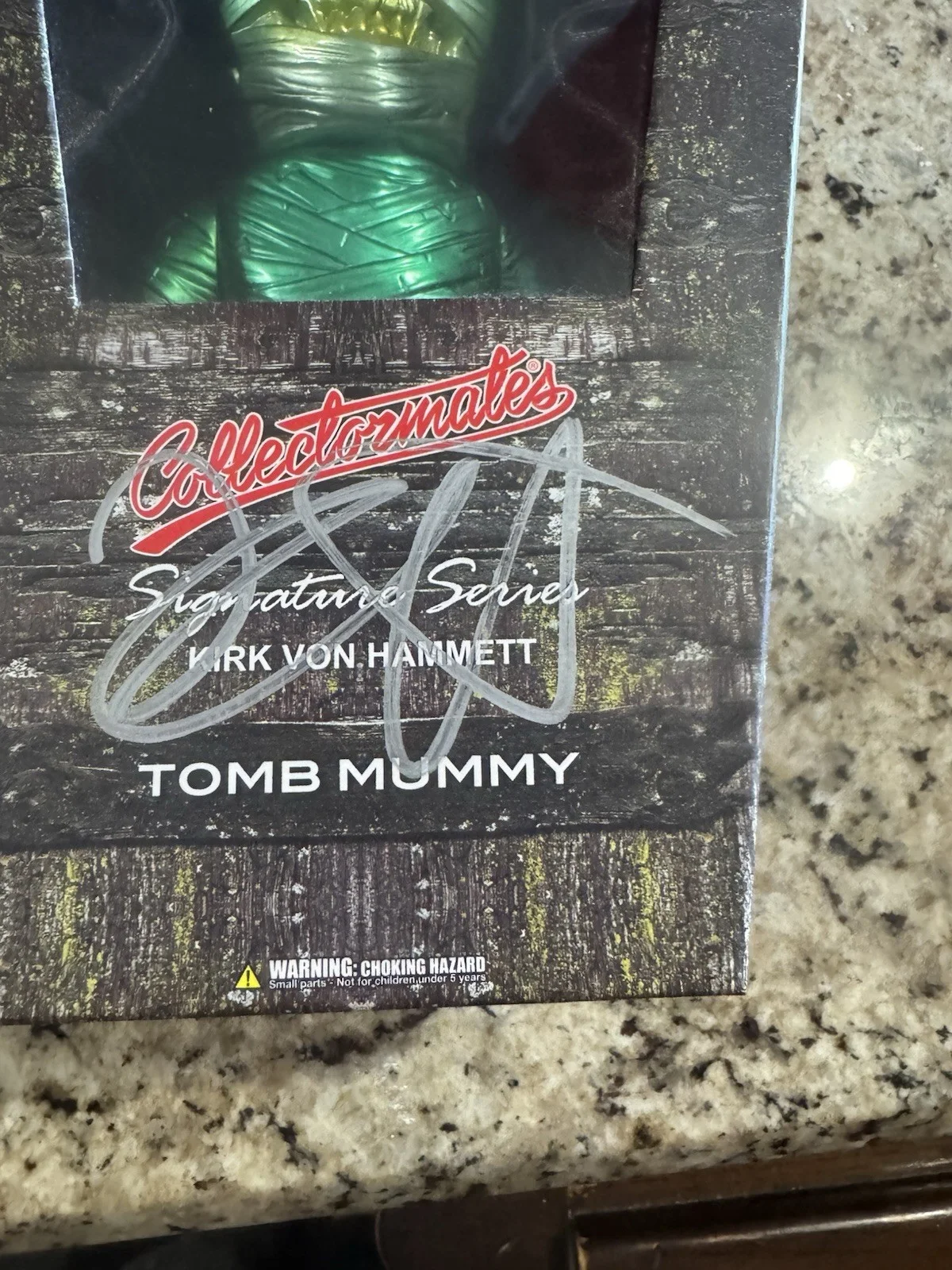 kirk hammett signed Tomb Mummy Jsa Coa, image 2