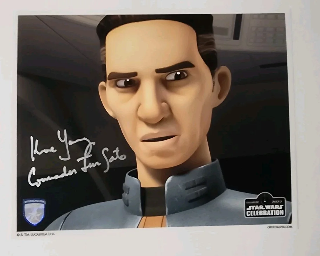 Keone Young — KEONE YOUNG Signed STAR WARS REBELS TOPPS 8x10 Photo Autograph Official Pix