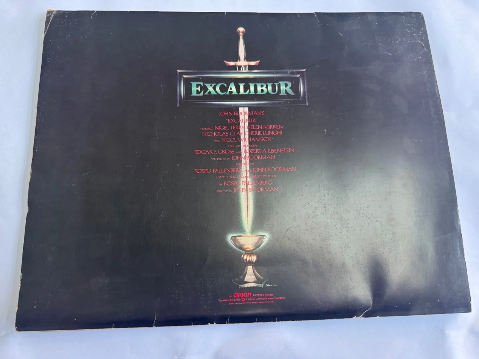Set 5 Lobby Cards EXCALIBUR Nigel Terry Helen Mirren 11"x14" + Cover Sleeve 1980, изображение 4