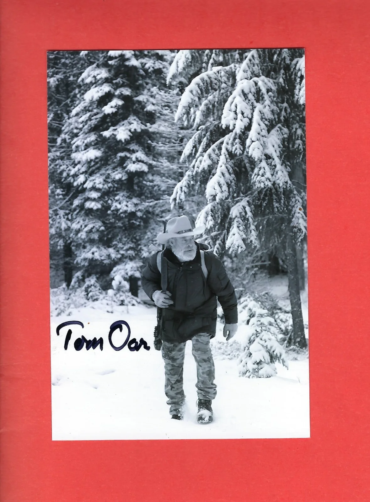 Tom Oar — Lot of 2 signed photos of Tom Oar, Mountain Men star, obtained from his mother, изображение 2