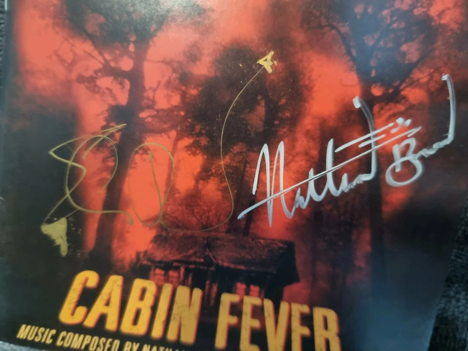 *SIGNED* 'Cabin Fever' Eli Roth & Nathan Barr [CD BOOKLET ONLY] (2002), image 2