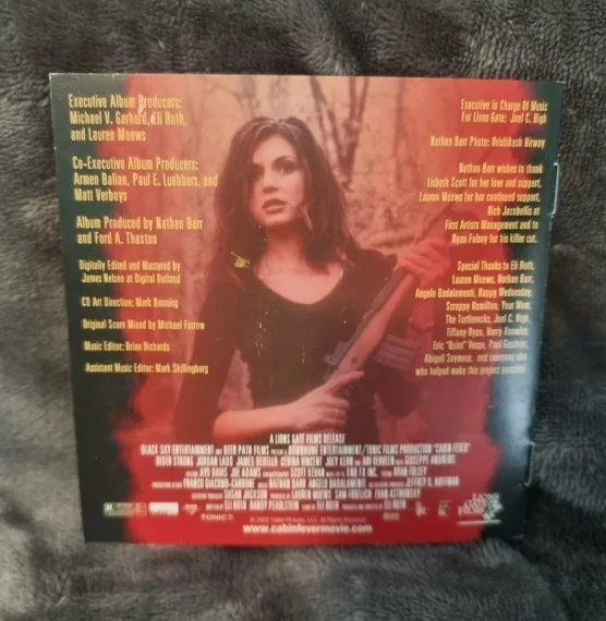 *SIGNED* 'Cabin Fever' Eli Roth & Nathan Barr [CD BOOKLET ONLY] (2002), image 4