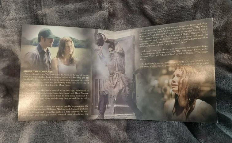 *SIGNED* 'Texas Chainsaw Massacre' - Steve Jablonsky [OST CD BOOKLET ONLY, 2003], image 4