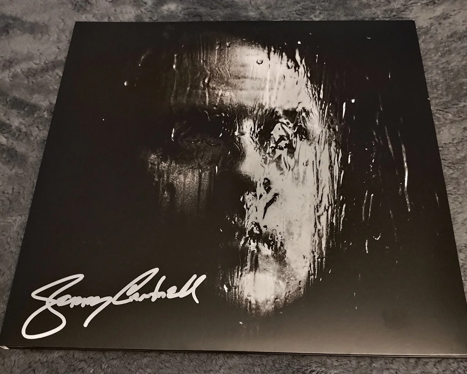 ALICE IN CHAINS SIGNED JERRY CANTRELL I WANT BLOOD VINYL LP 2 X COA DIRT JSA, image 3