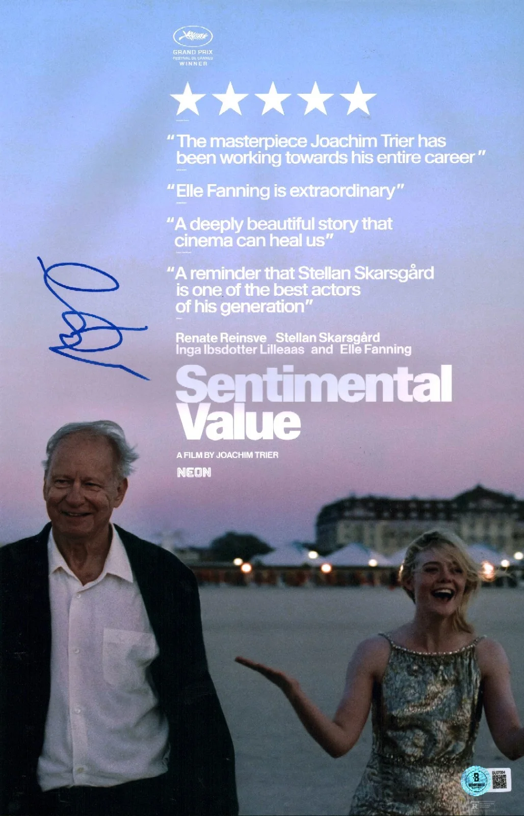 stellan skarsgard — Stellan Skarsgard Signed Sentimental Value 11x17 Photo Poster BAS COA