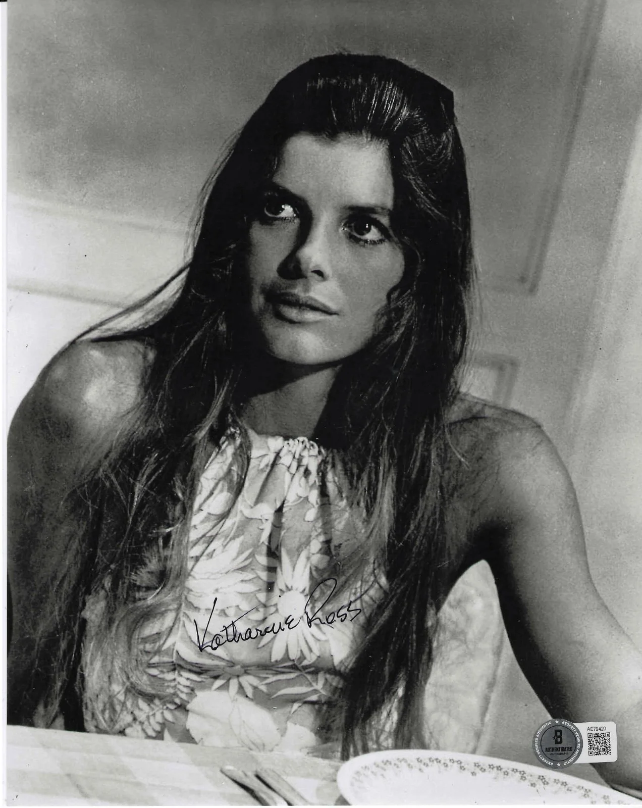 Katharine Ross — Katharine ROSS signed BUTCH CASSIDY AND THE SUNDANCE KID 8x10 BECKETT BAS coa