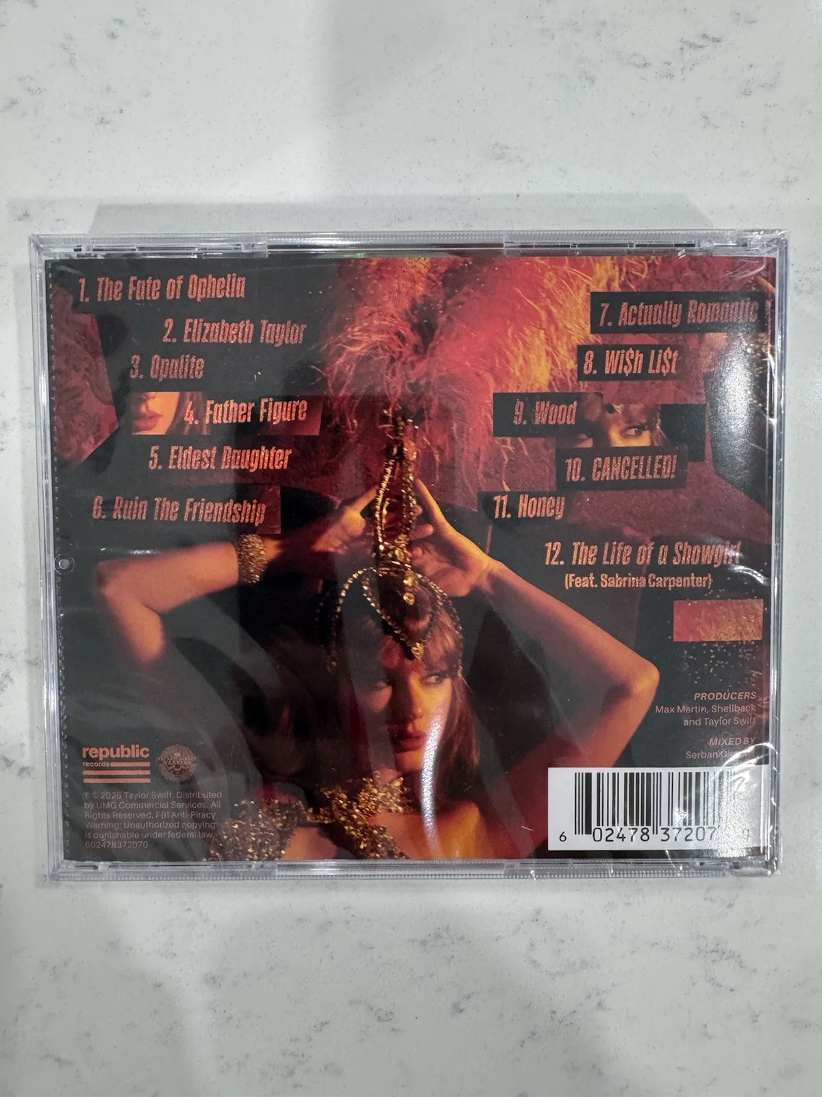 SEALED | TAYLOR SWIFT | HAND SIGNED | THE LIFE OF A SHOWGIRL CD | AUTOGRAPHED, изображение 3