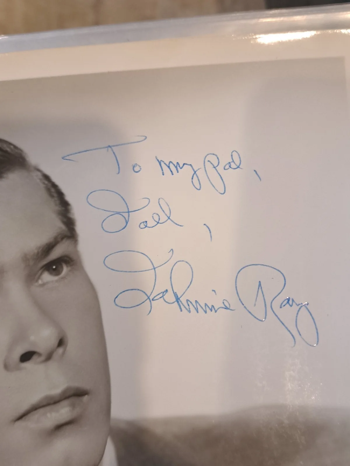 Johnnie Ray — Johnnie Ray Signed 8x10 Photo – Inscribed “To My Pal Joel”, image 2