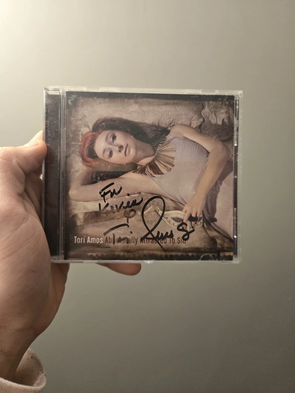 SIGNED CD Tori Amos "Abnormally Attracted To Sin "For Kevin", image 3