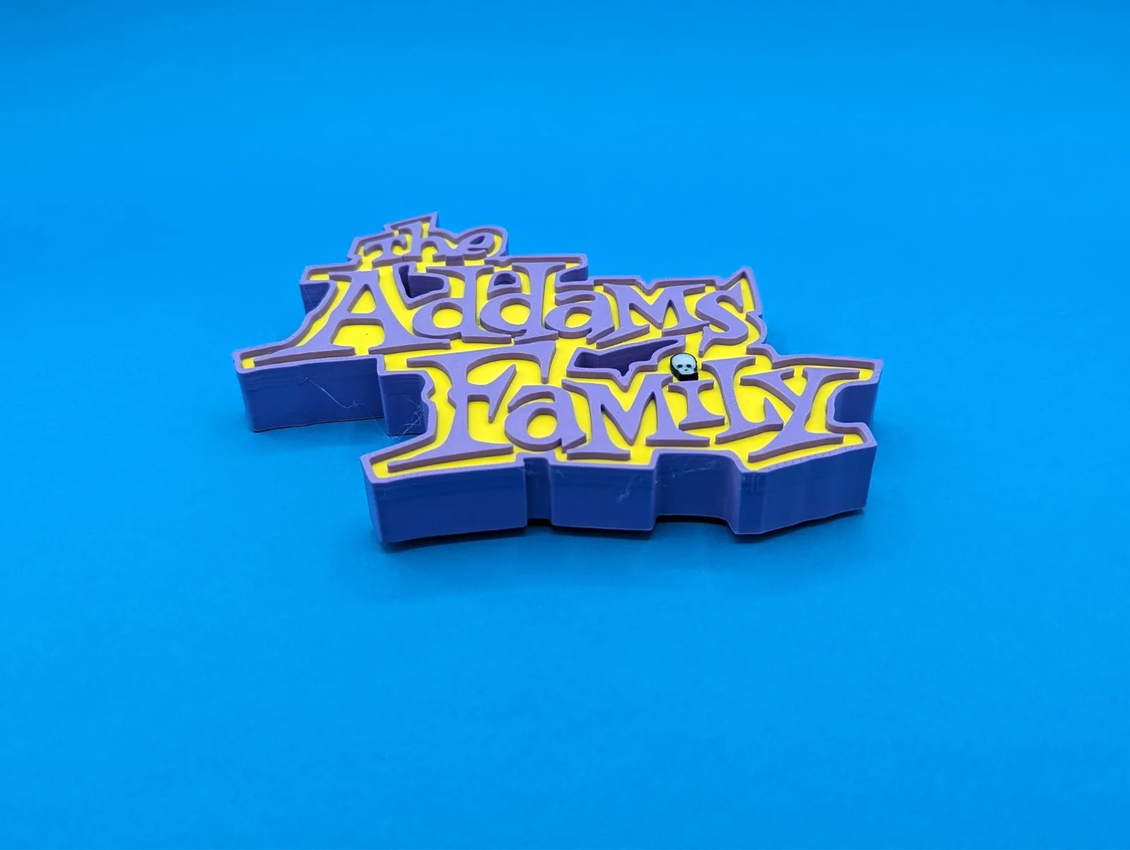 Addams Family (1992 cartoon version) - 3D printed logo for desk or wall mount., изображение 2