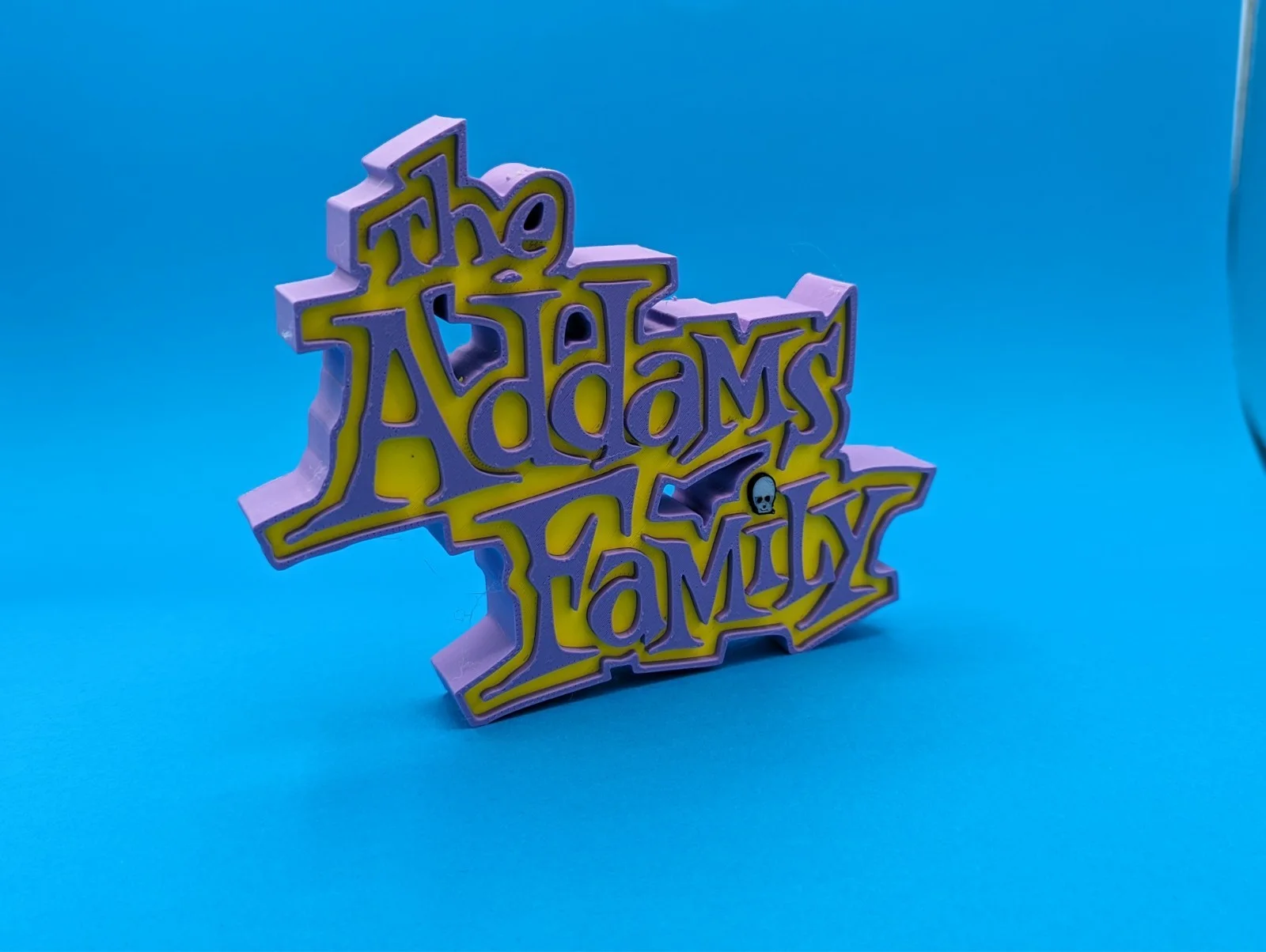 Addams Family (1992 cartoon version) - 3D printed logo for desk or wall mount., изображение 3