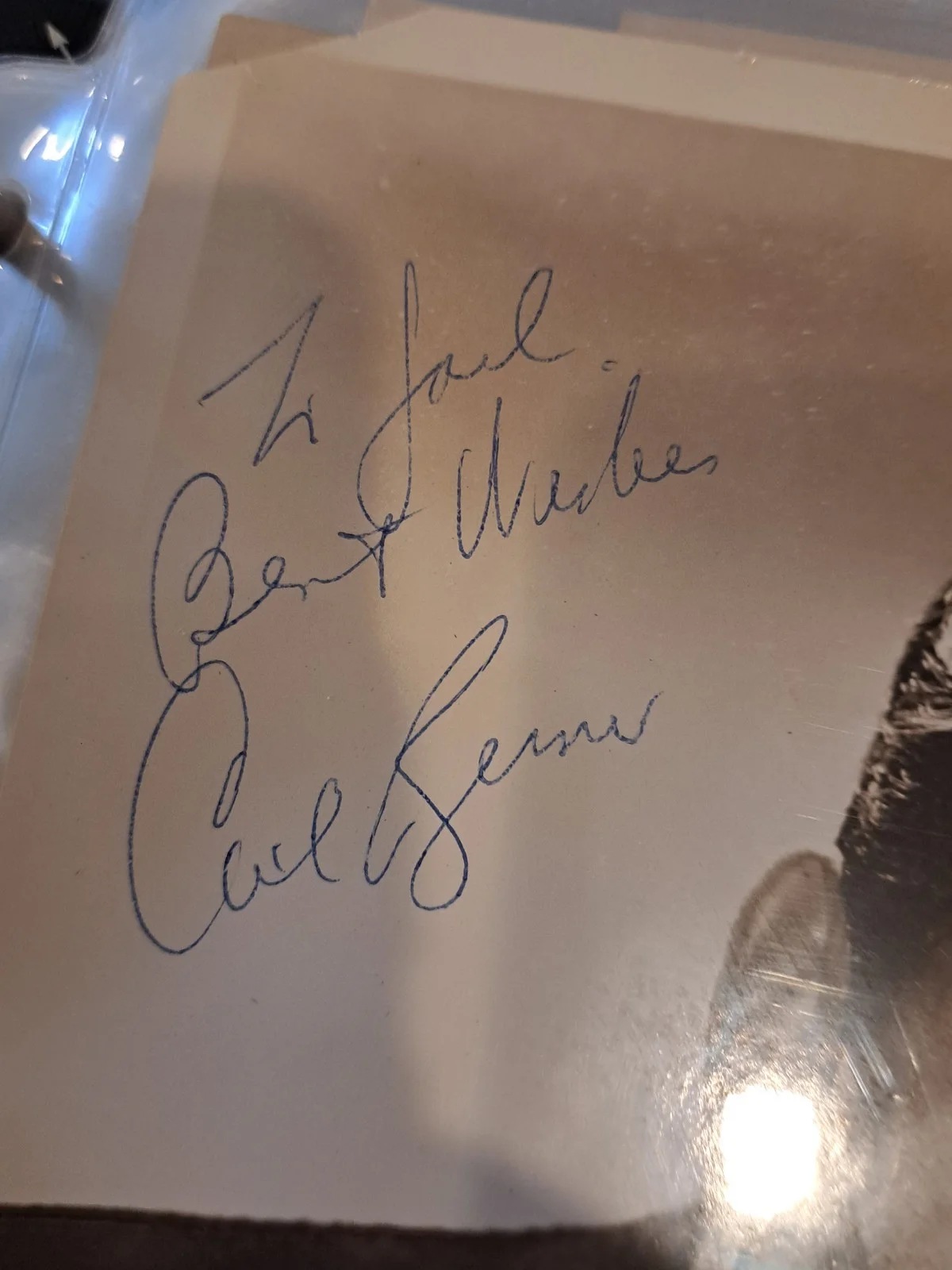Carl Reiner — Carl Reiner Signed 8x10 Photo – Inscribed “To Joel, Best Wishes”, изображение 2