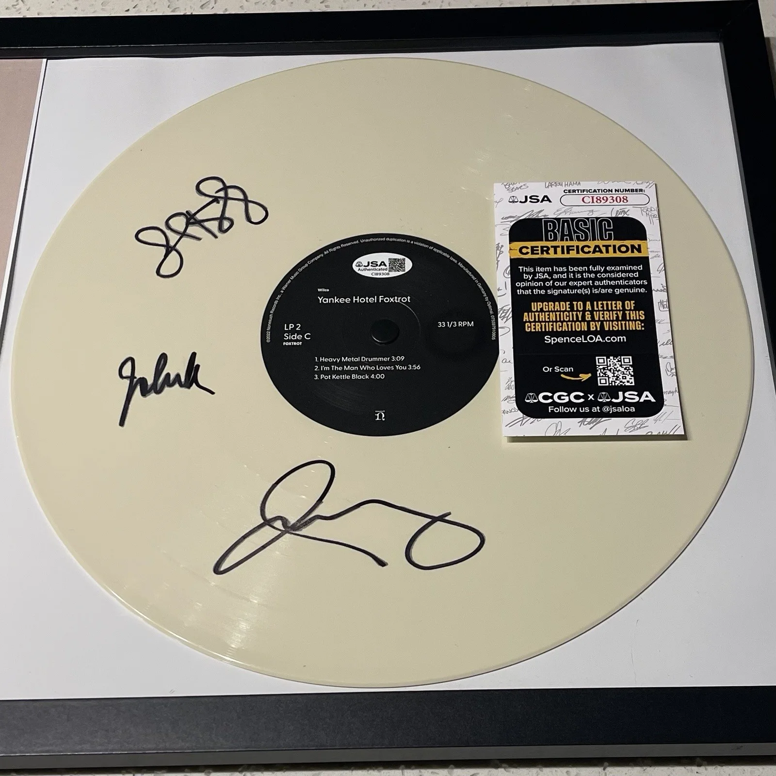 WILCO BAND SIGNED YANKEE HOTEL FOXTROT VINYL ALBUM JEFF TWEEDY AUTOGRAPH JSA COA, изображение 2