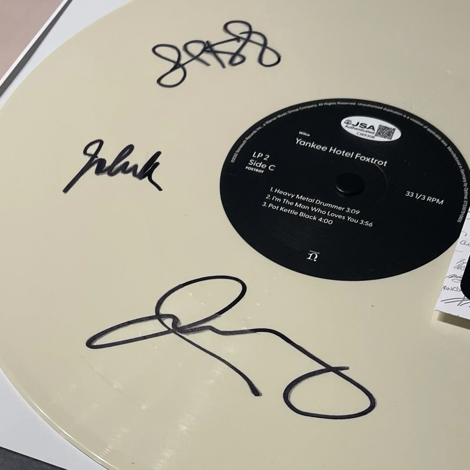 WILCO BAND SIGNED YANKEE HOTEL FOXTROT VINYL ALBUM JEFF TWEEDY AUTOGRAPH JSA COA, изображение 3