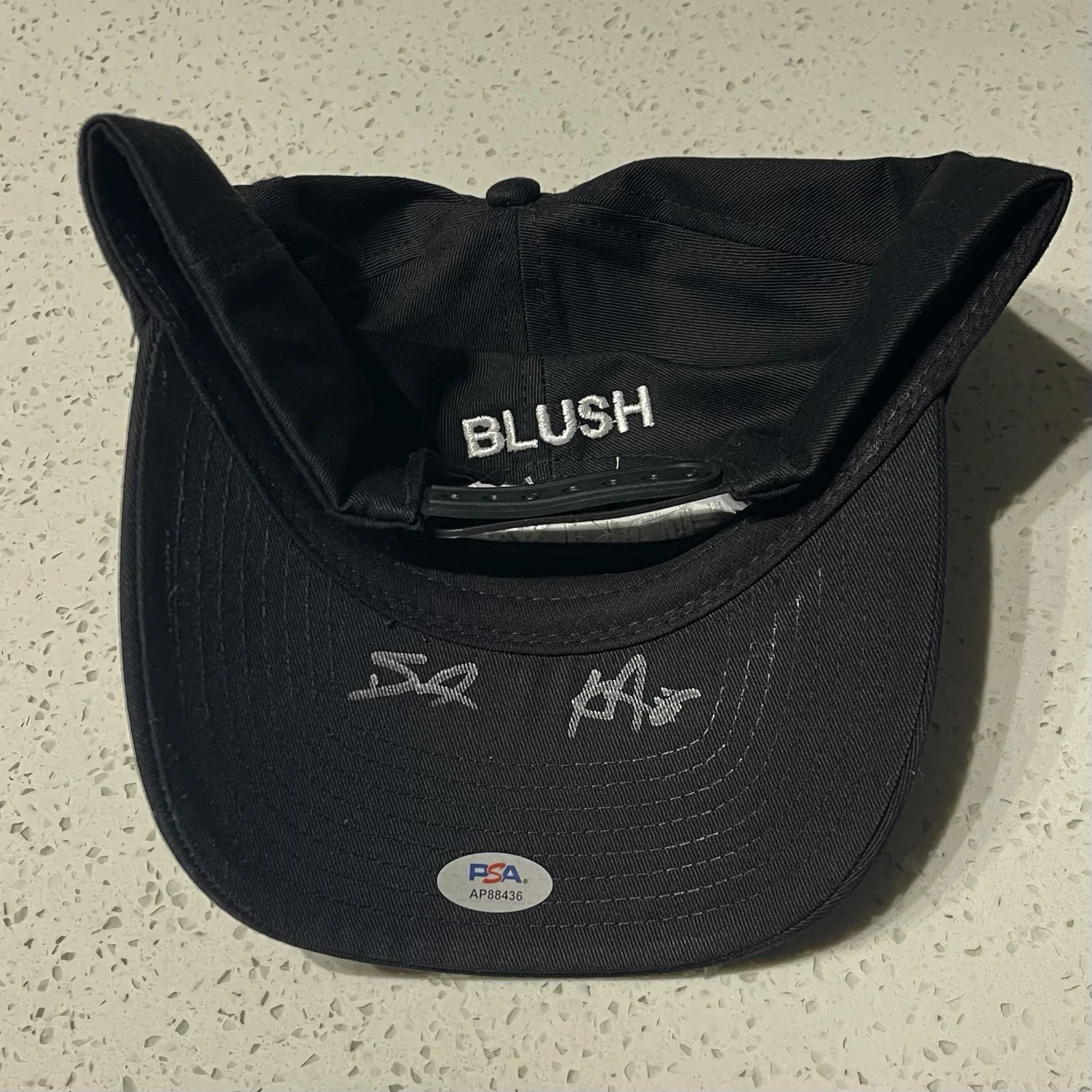 DOMINIC FIKE & KEVIN ABSTRACT SIGNED BLUSH HAT GEEZER AUTOGRAPH PSA COA, image 2