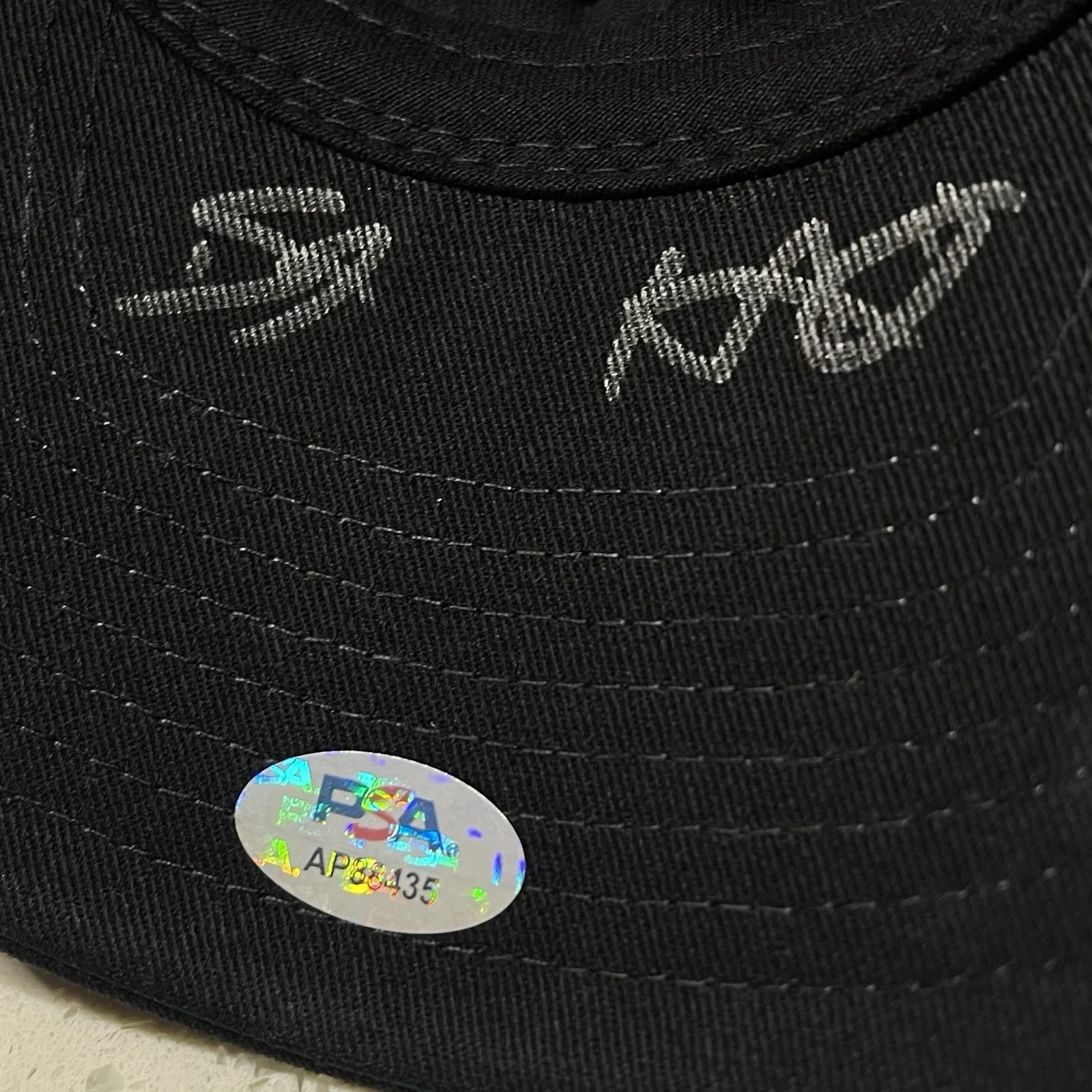 DOMINIC FIKE & KEVIN ABSTRACT SIGNED BLUSH HAT GEEZER AUTOGRAPH PSA COA, image 3