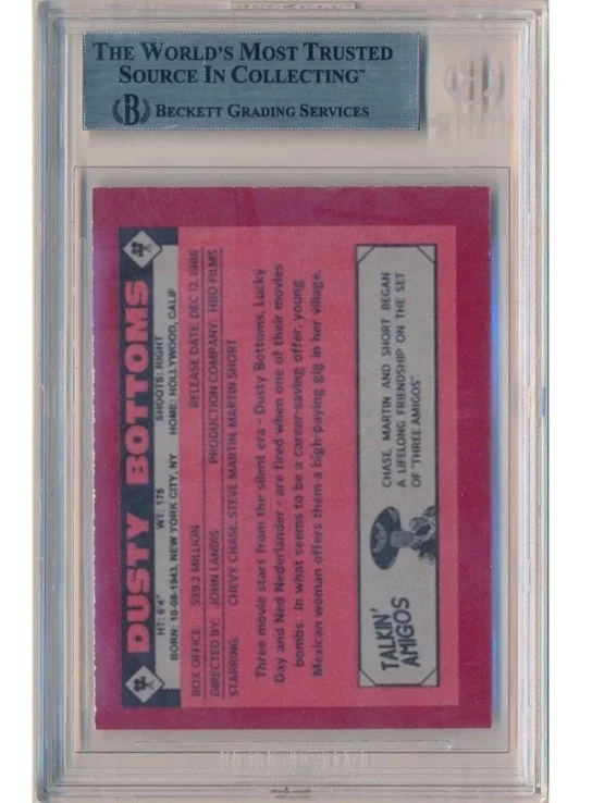 Chevy Chase — Chevy Chase Signed Three Amigos Dusty Bottoms Trading Card Beckett AUTO AUTH, изображение 2