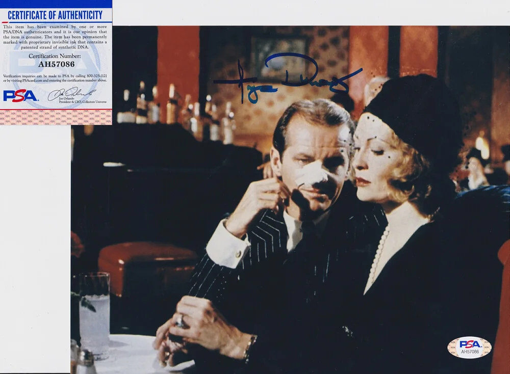 Faye Dunaway — Faye Dunaway Chinatown Signed Autograph 8x10 Photo PSA/DNA COA #4
