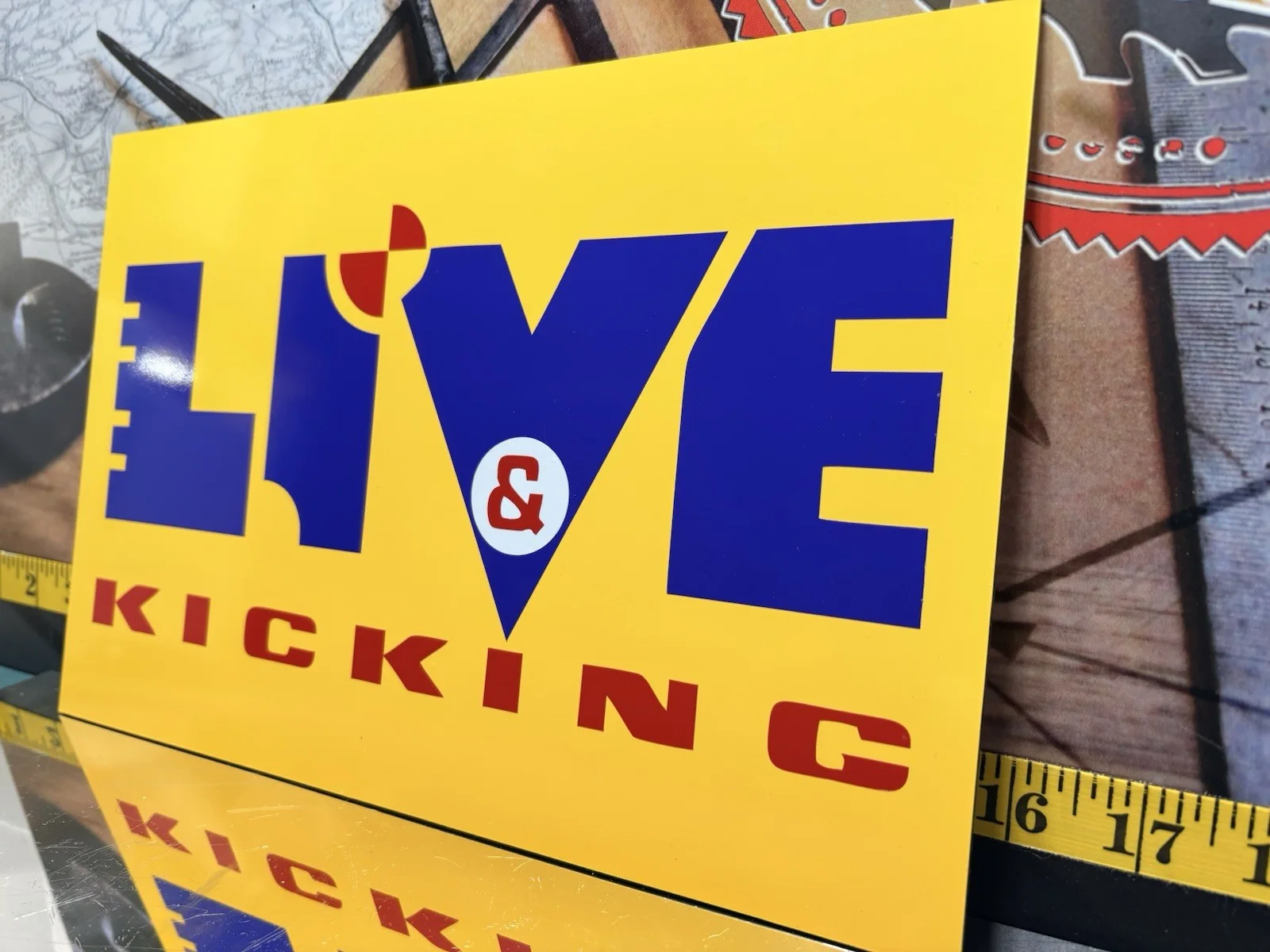 Live & Kicking (90s Retro) Sign Board, image 3