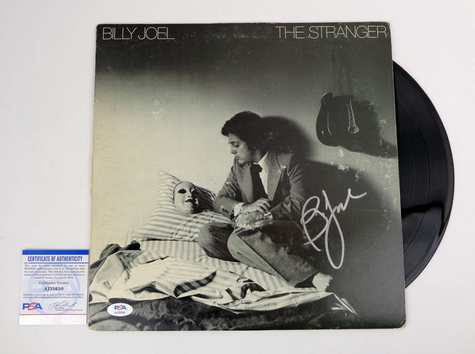 Billy Joel — Billy Joel Piano Man Signed The Stranger Vinyl Record Album PSA/DNA COA