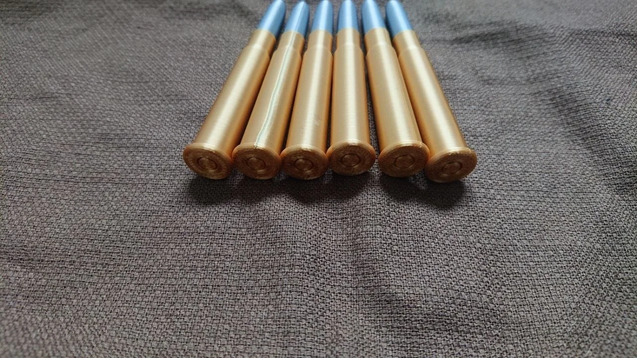 6x 3D Printed Replica historical Bullets shells Cosplay Prop .303 metford 1892, изображение 2