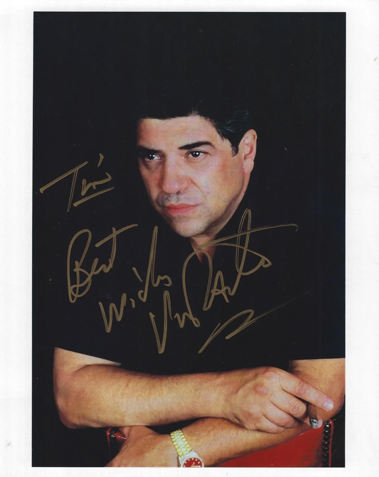 Vincent Pastore — Vincent Pastore Autographed Signed 8x10 Photo - Sopranos Goodfellas Gotti w/COA