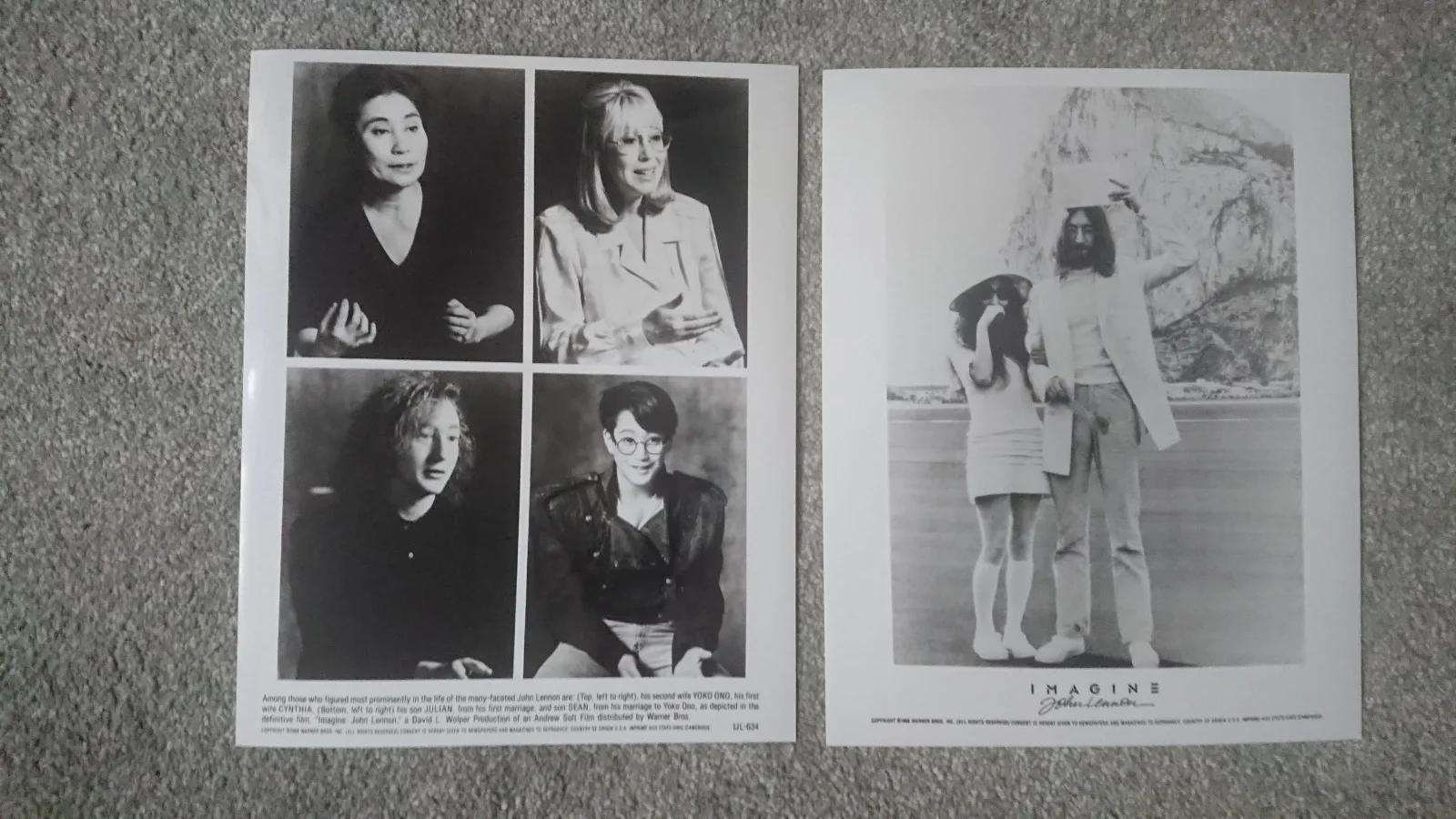 Imagine 1988 John Lennon Documentary Film 8 Vintage Press Photos The Beatles, изображение 5