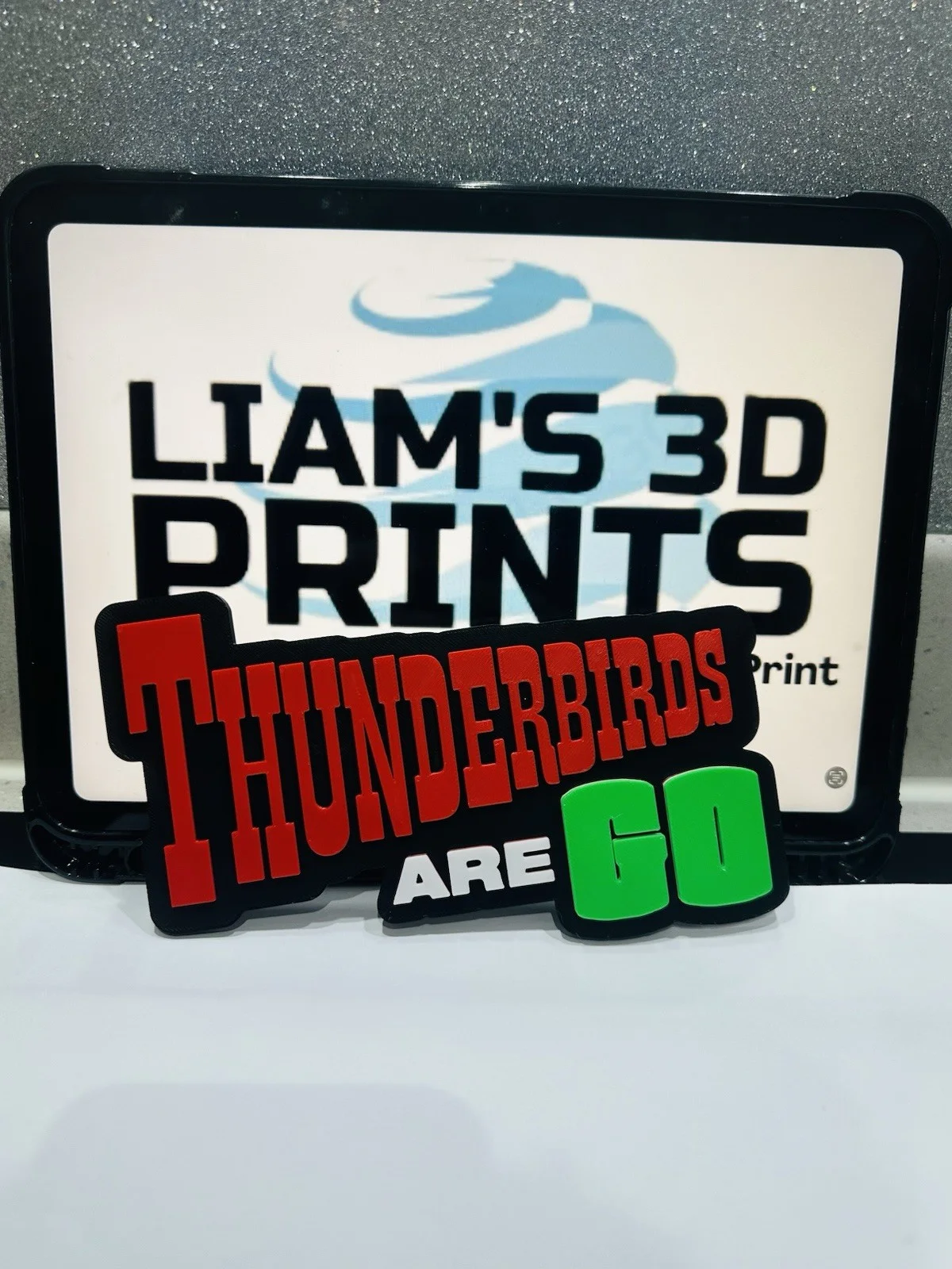 Decorative Thunderbirds Are Go TV Logo Retro Room Sign Display, image 2