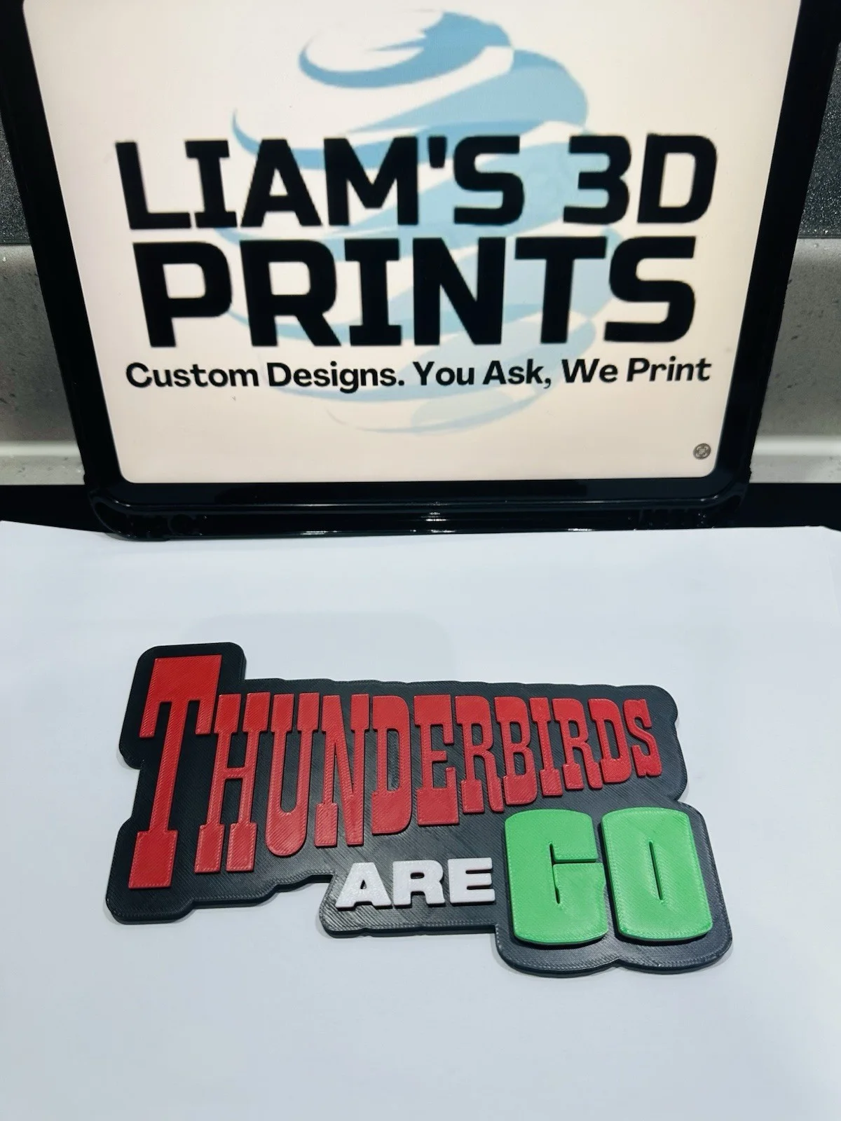Decorative Thunderbirds Are Go TV Logo Retro Room Sign Display, image 3