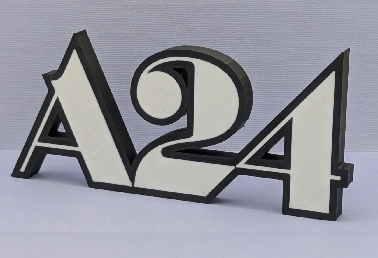 A24 (v1) - 3D Printed logo - Desk, Door or Wall art, image 2