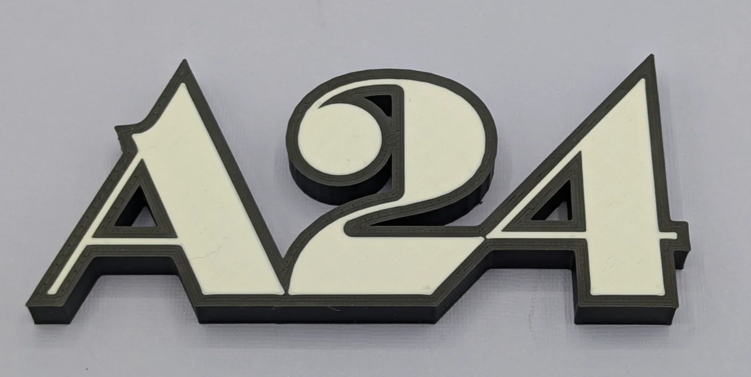 A24 (v1) - 3D Printed logo - Desk, Door or Wall art, image 3