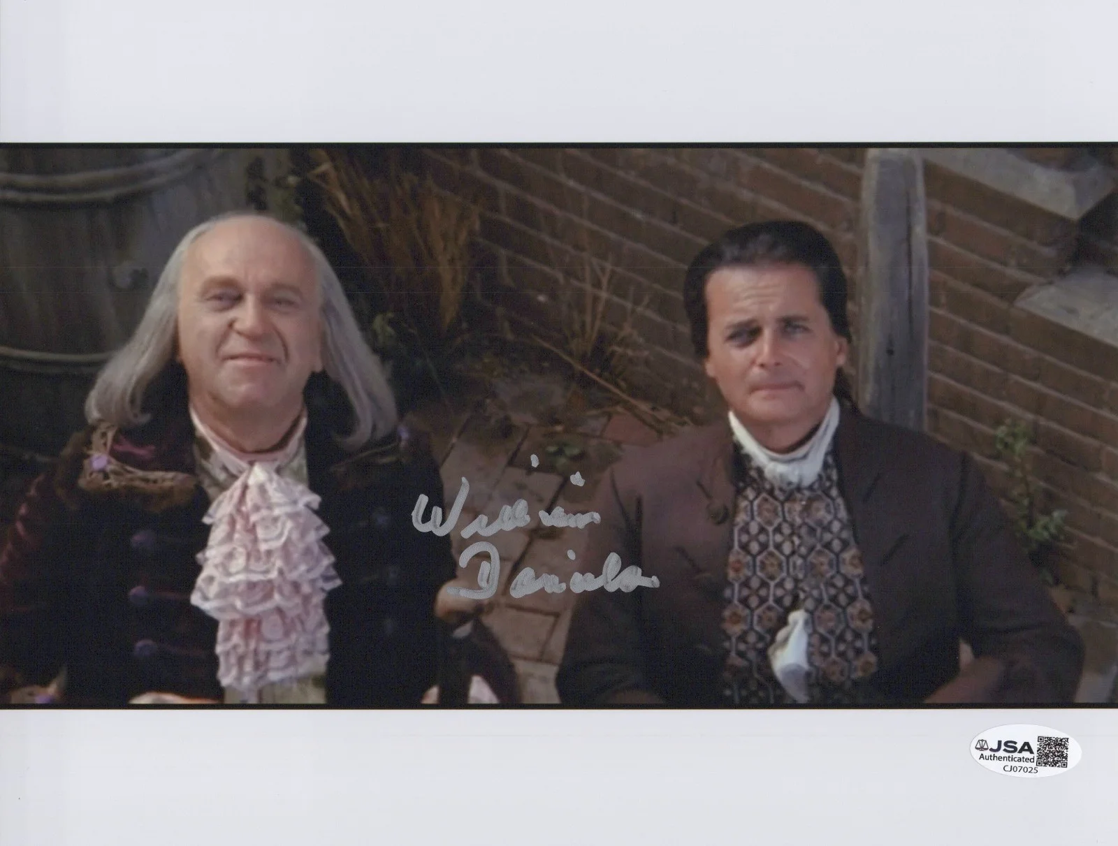 William Daniels — WILLIAM DANIELS Signed 1776 8x10 Photo Autograph JOHN ADAMS JSA COA Cert