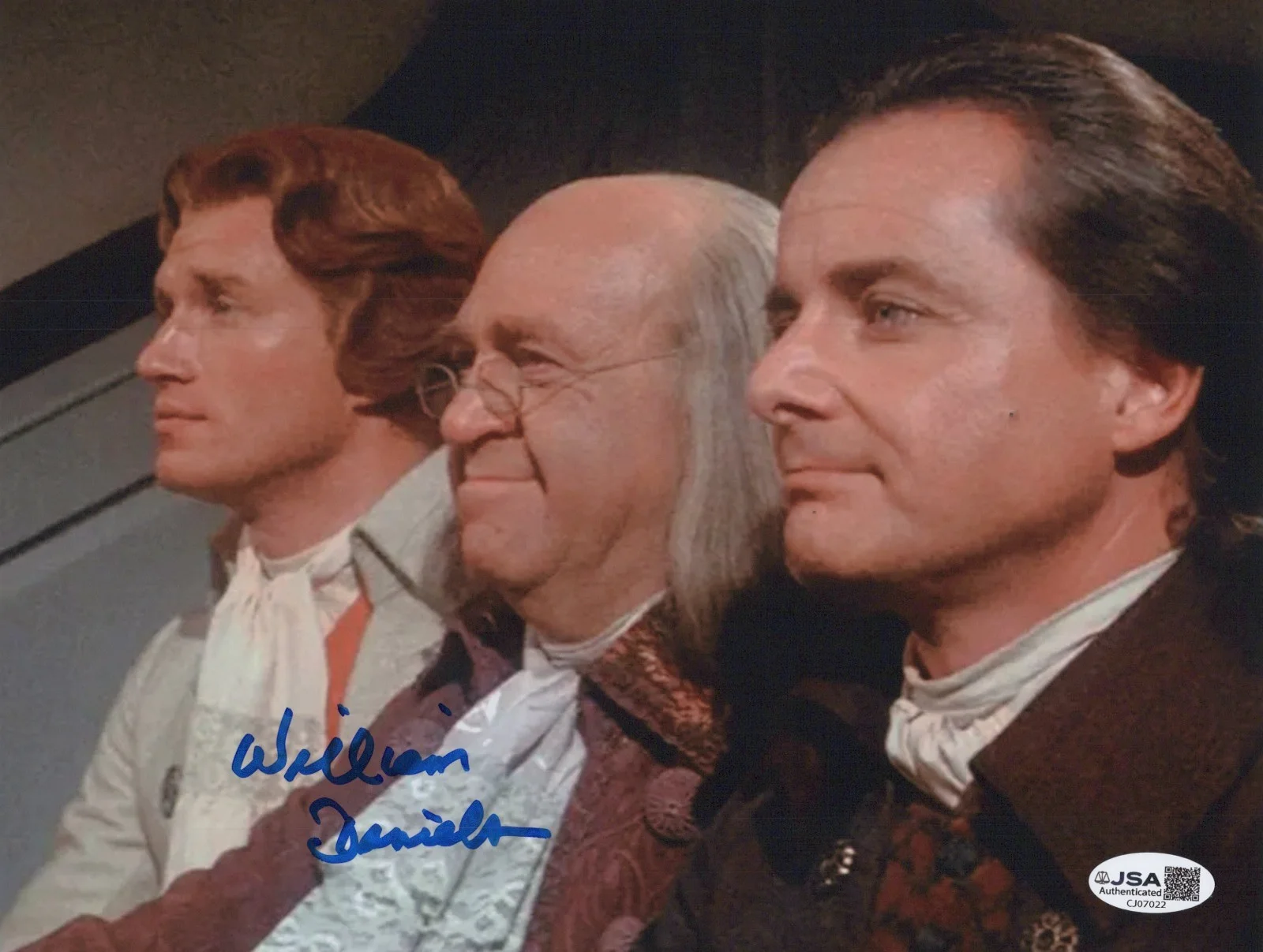 William Daniels — WILLIAM DANIELS Signed 1776 8x10 Photo Autograph JOHN ADAMS JSA COA Cert