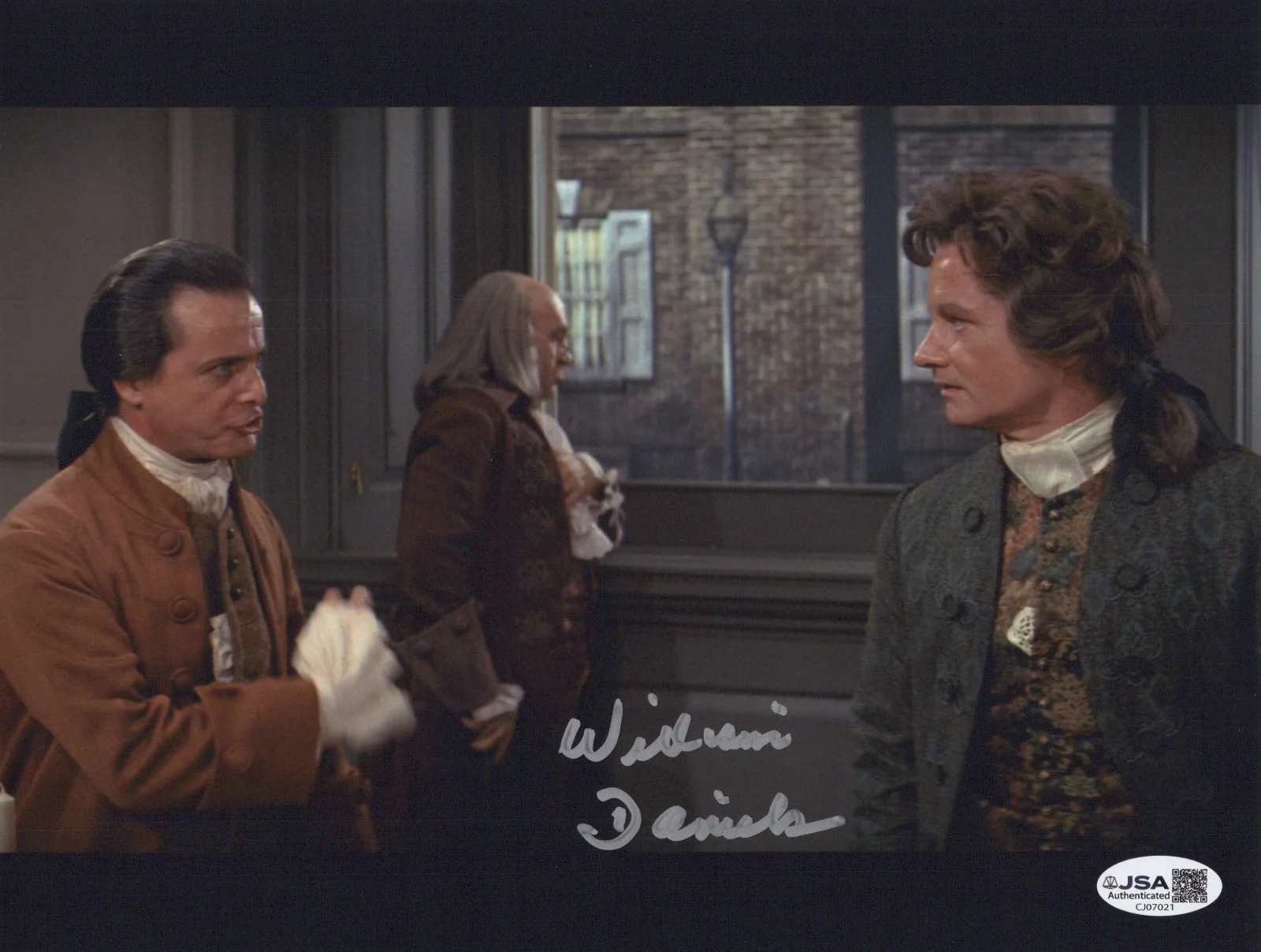 William Daniels — WILLIAM DANIELS Signed 1776 8x10 Photo Autograph JOHN ADAMS JSA COA Cert