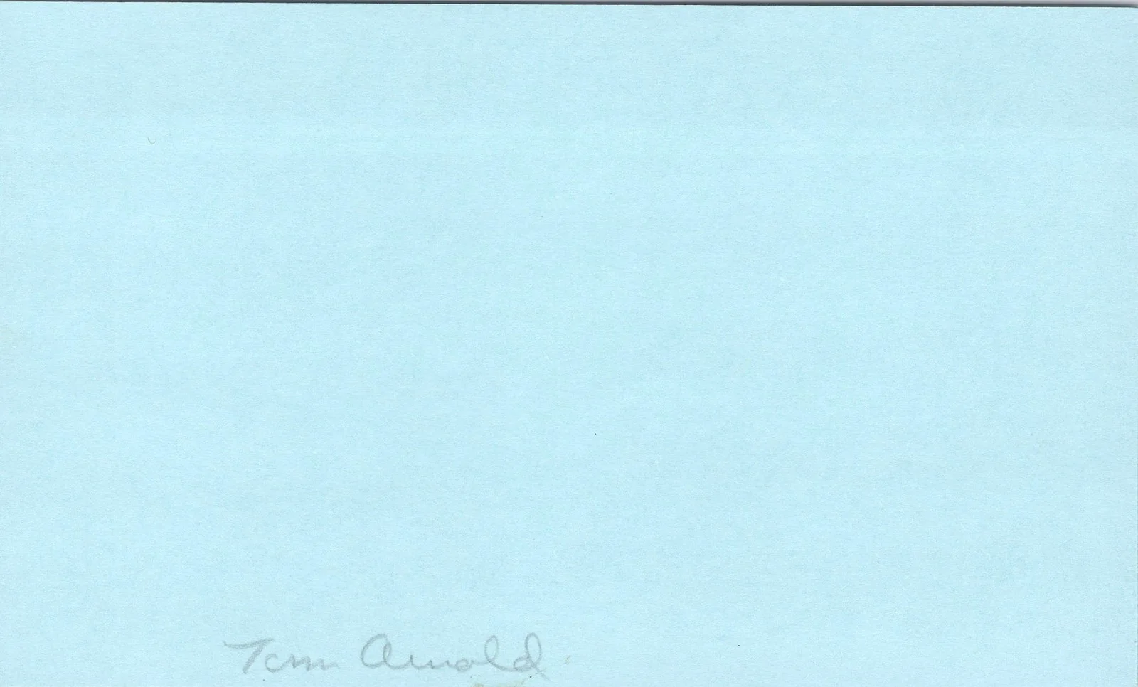 Tom Arnold — Tom Arnold Signed 3x5 Index Card Roseanne Autographed, image 2