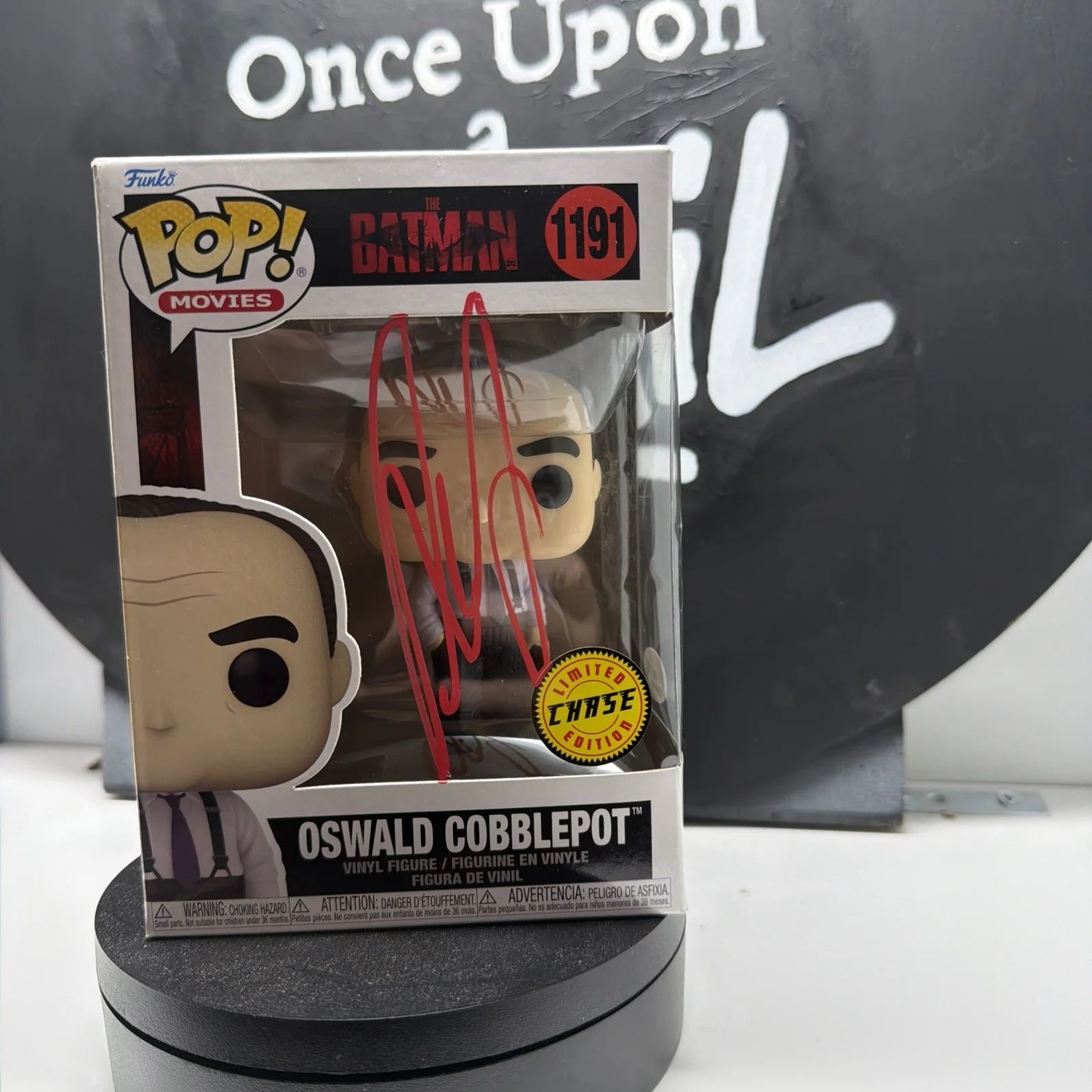 Colin Farrell Signed Batman Oswald Cobblepott chase Funko Pop #1191 ACOA COA, изображение 2