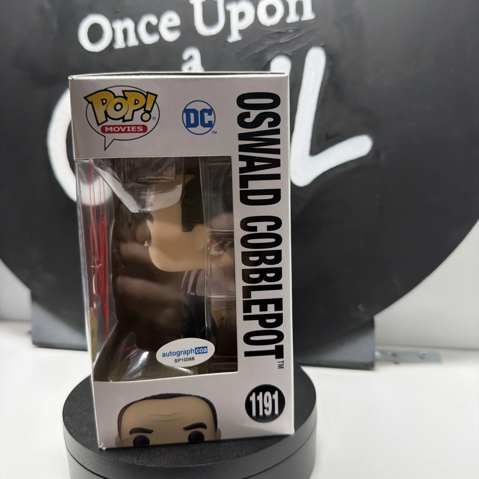 Colin Farrell Signed Batman Oswald Cobblepott chase Funko Pop #1191 ACOA COA, изображение 3