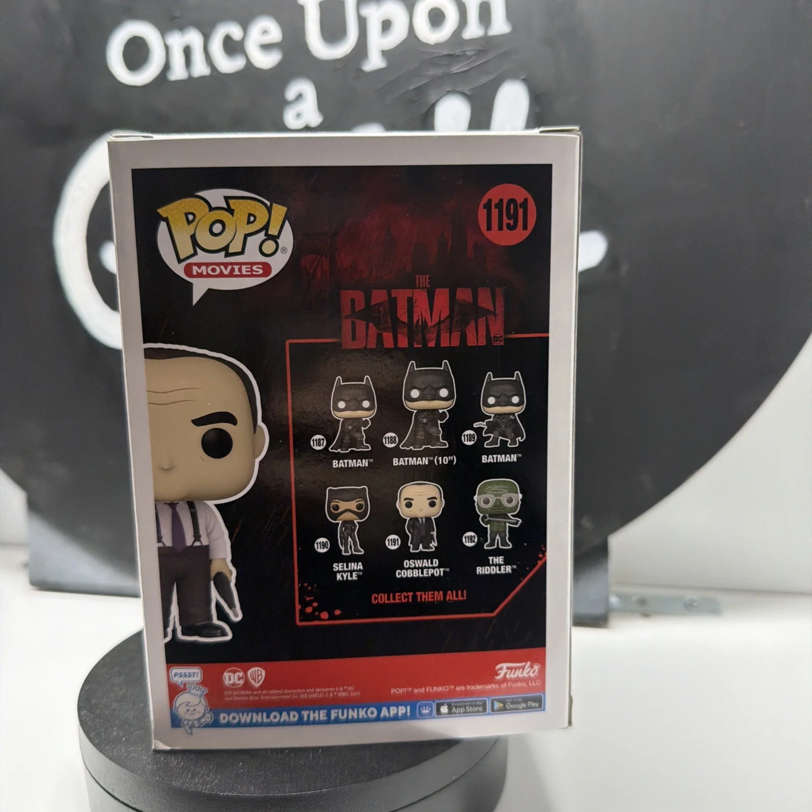 Colin Farrell Signed Batman Oswald Cobblepott chase Funko Pop #1191 ACOA COA, изображение 4