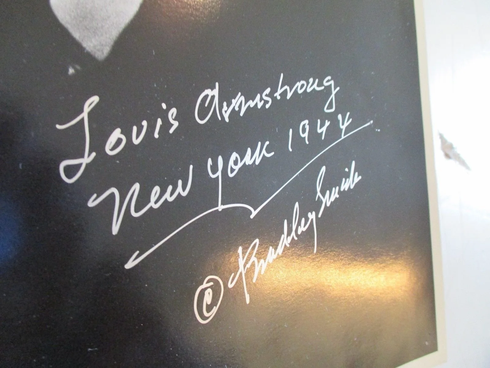 Louis Armstrong Original vintage poster. Hand signed by the photographer. framed, image 4