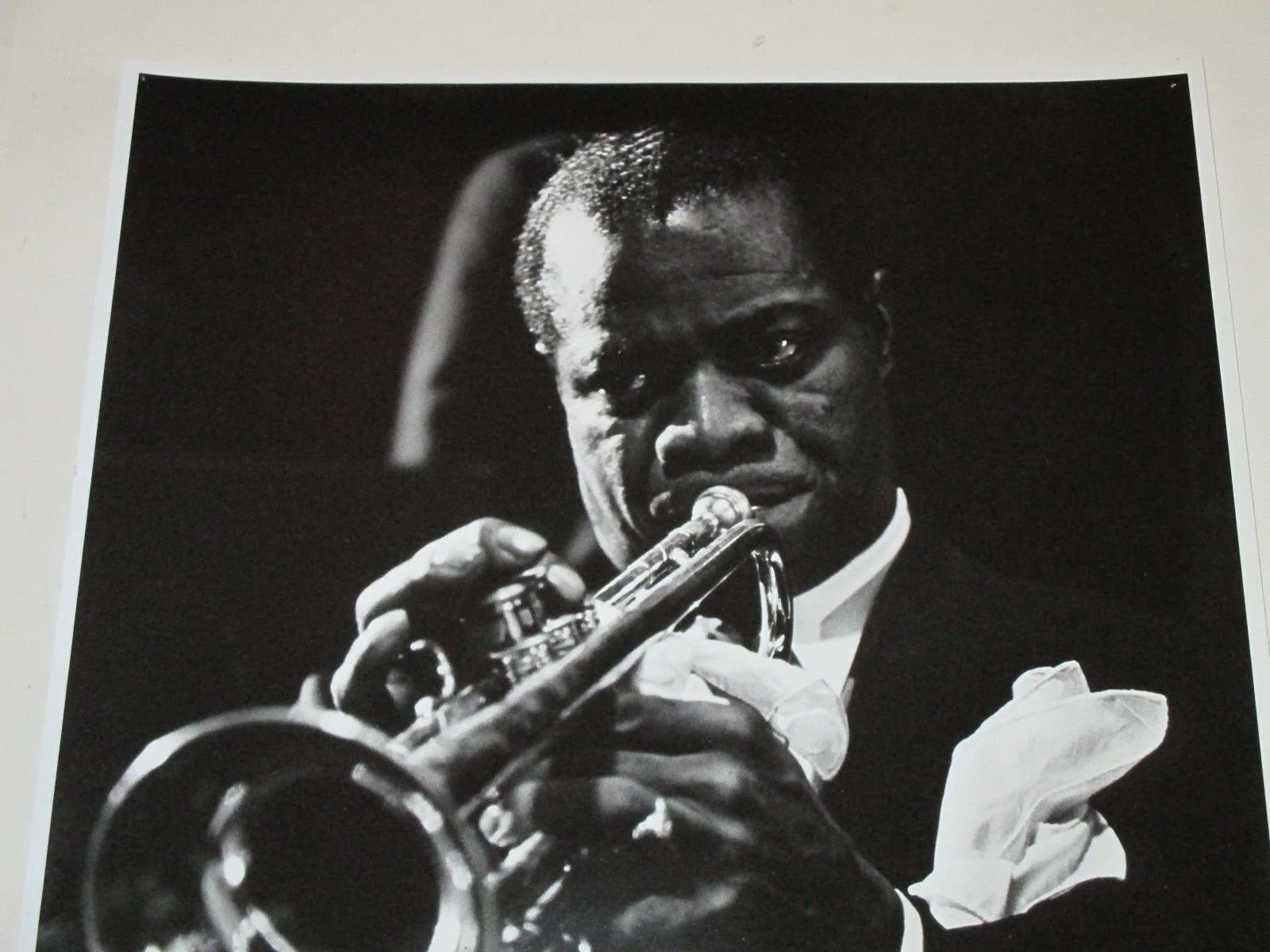 Louis Armstrong Original vintage poster. Hand signed by the photographer. framed, image 5