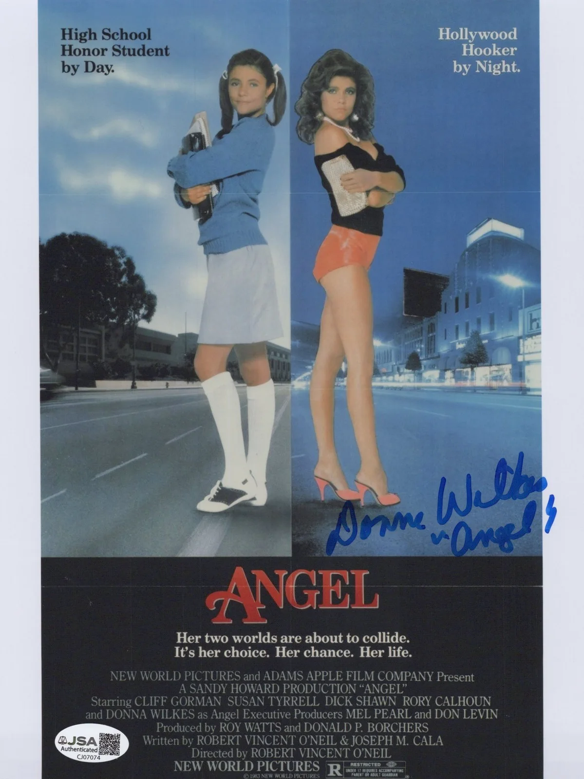DONNA WILKES — DONNA WILKES Signed ANGEL 8x10 Photo AUTHENTIC MOLLY JSA COA CERT