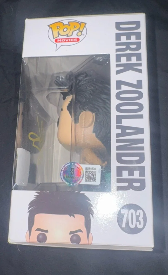 Ben Stiller — Ben Stiller signed Derek Zoolander funko 703 poster photo BAS Beckett, изображение 2