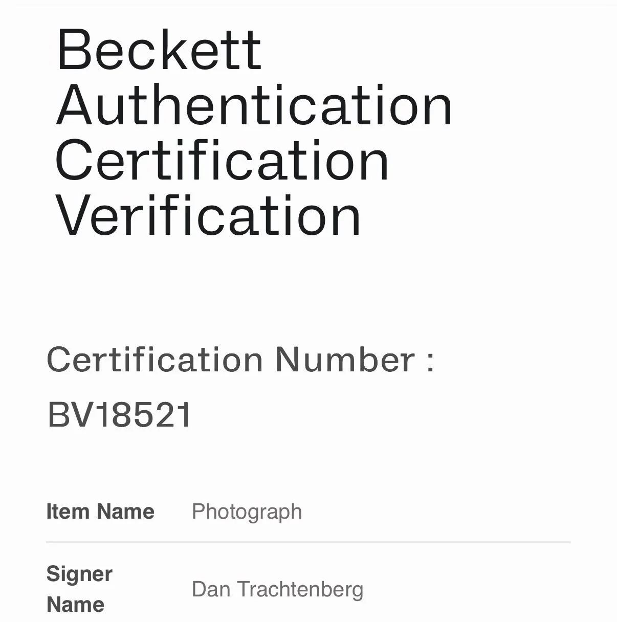 Dan Trachenberg — DAN TRACHENBERG SIGNED 11x14 PREDATOR BADLANDS AUTOGRAPH BECKETT HOLO BV18521, image 4