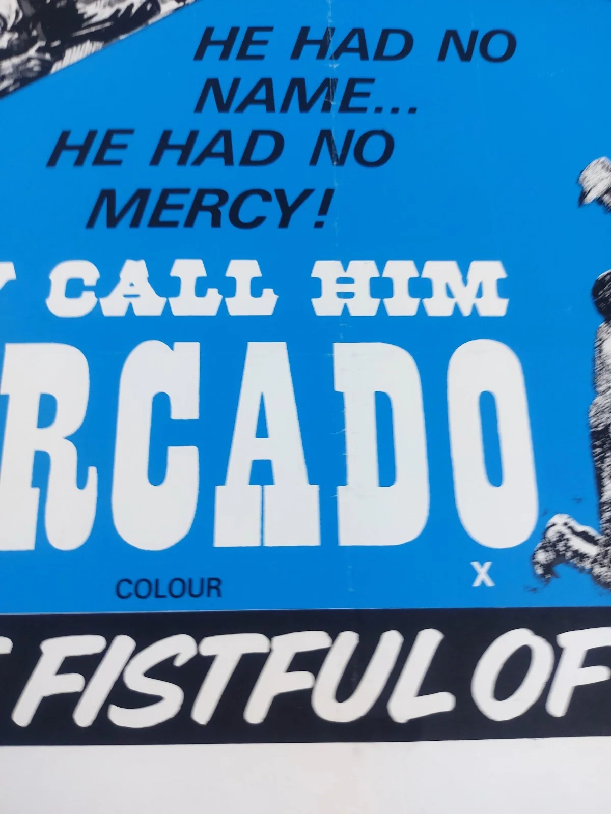 40 GRAVES FOR 40 GUNS/ THEY CALL HIM MARCADO ORIGINAL UK QUAD FILM POSTER 1971, изображение 2