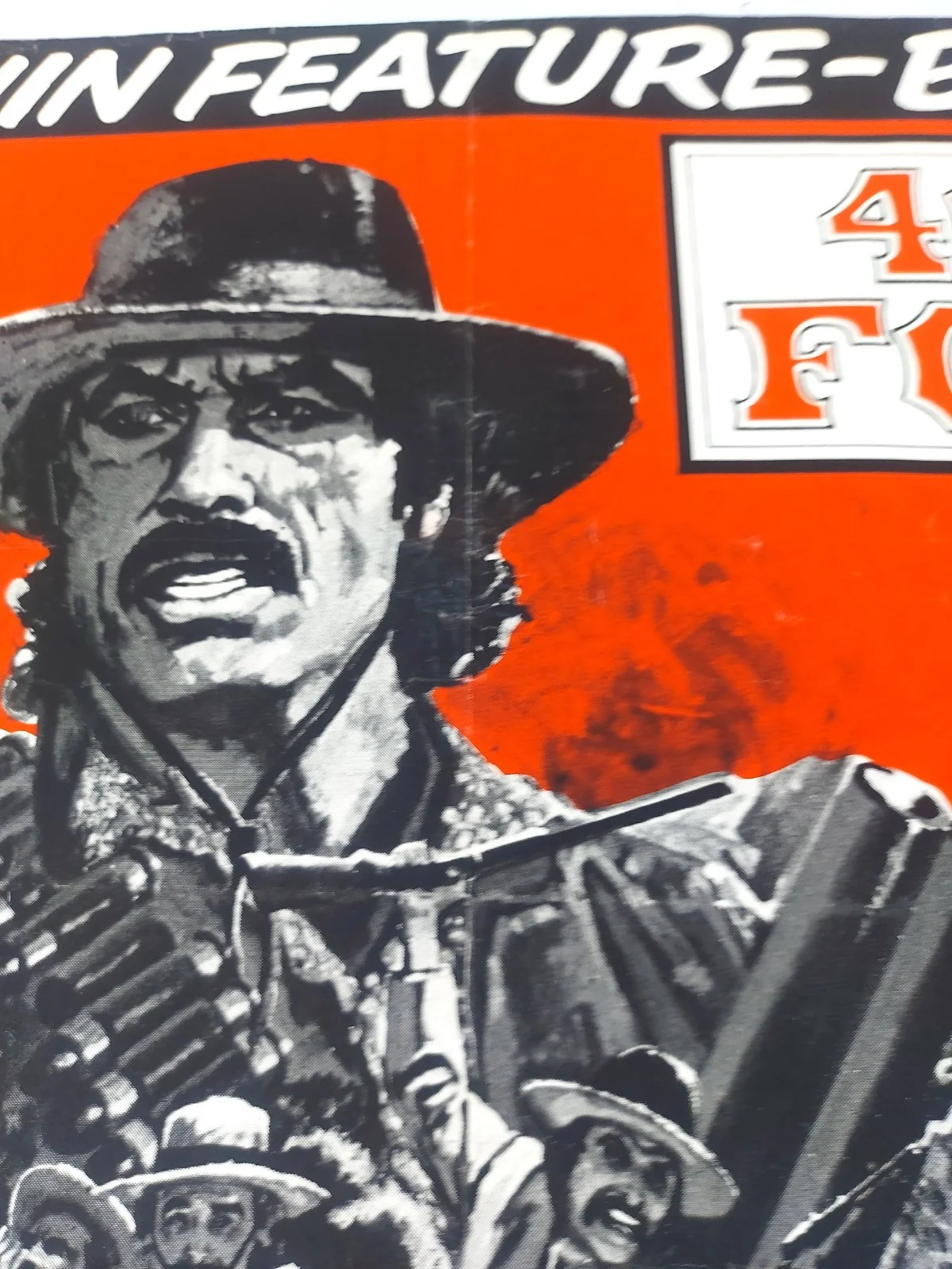 40 GRAVES FOR 40 GUNS/ THEY CALL HIM MARCADO ORIGINAL UK QUAD FILM POSTER 1971, изображение 3