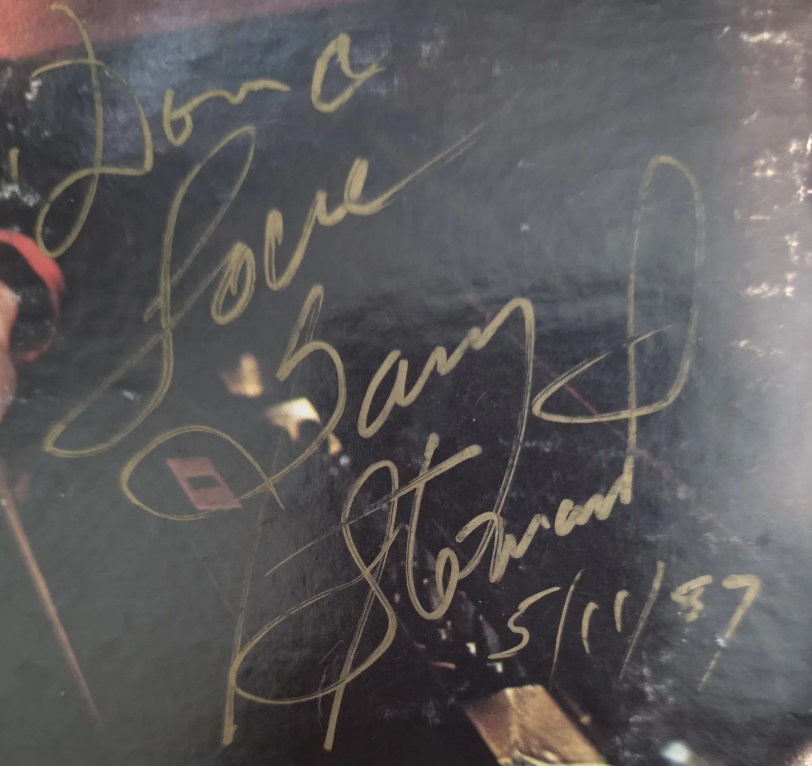 Gary Stewart signed album Out Of Hand, изображение 2